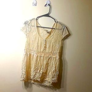 American rag cie beige blouse